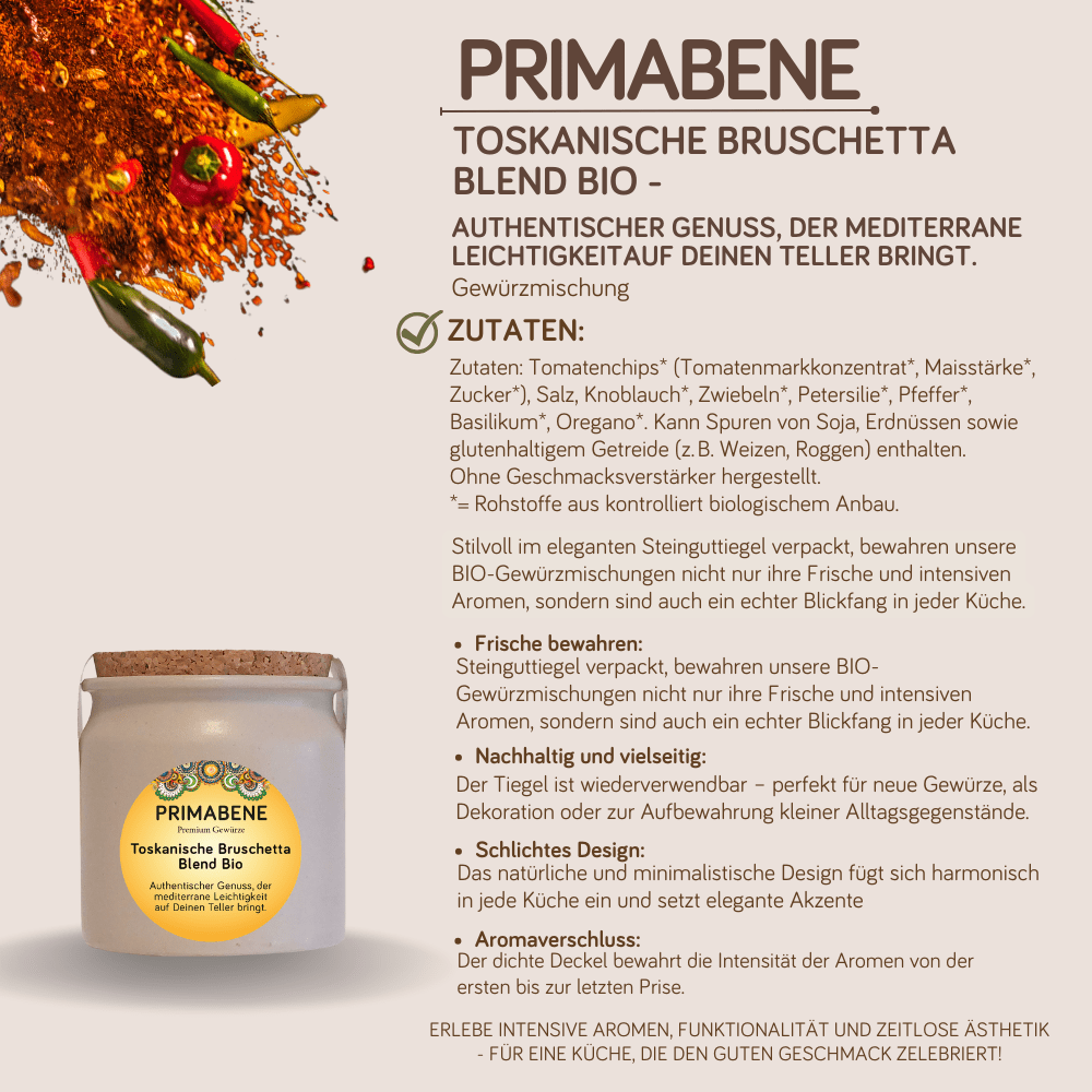Bild von Gewürzzubereitung Toskanische Bruschetta Bio